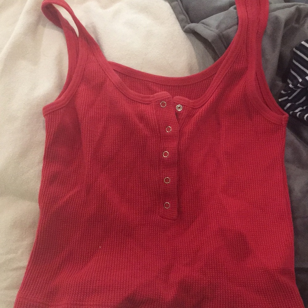 red tank top